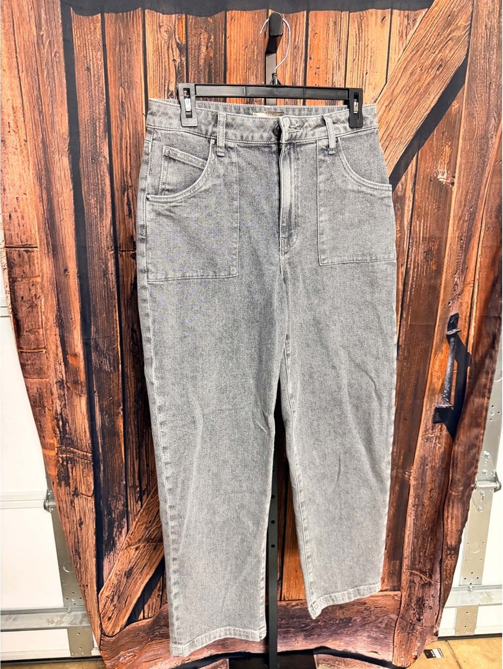 KUT from the Kloth Ashton Wide Leg Gray Jeans Size 2